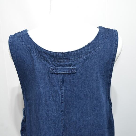 Studio Ease Vintage Denim Jumper Maxi Dress Size 8 - Picture 4 of 7